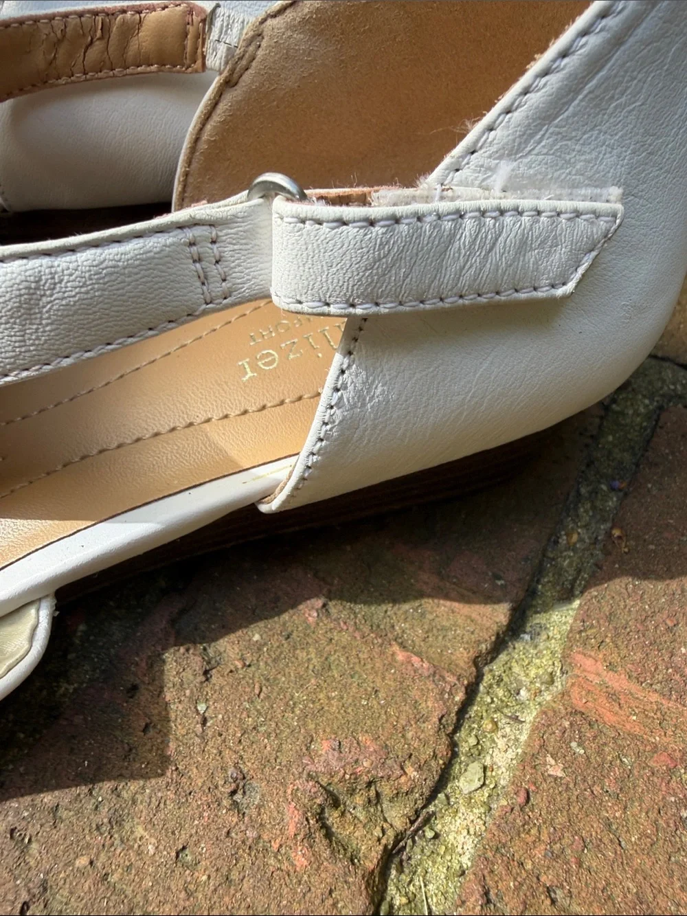 Naturalizer White Bow Detail Women's Sandals